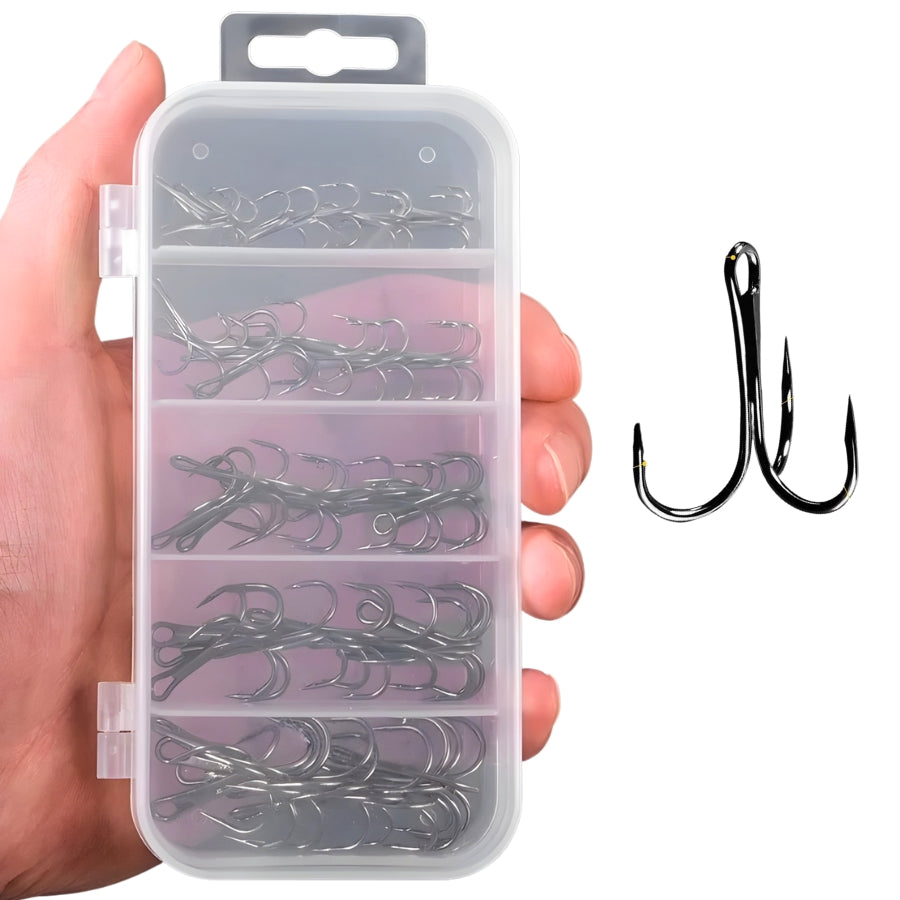 Anzóis Carateia de Aço Inoxidável – Super Resistentes | Kit com 50