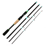 Vara de Pesca Ultralight Kingpesque Com Isca Giratória 1.8m - 2.1m