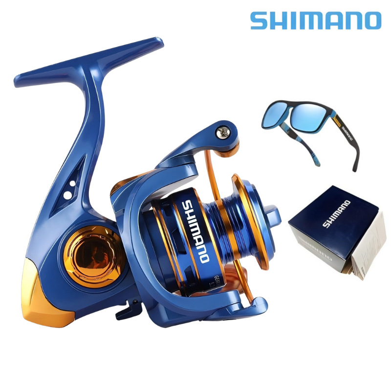 Molinete Shimano AzureSteel Drag de Até 10kg Com 13 Rolamento De