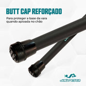 Vara de mão telescópica