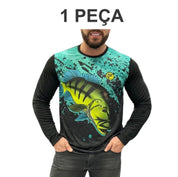 Kit Camisa De Pesca De Até 3 Peças Com Tecido com proteção UV50+ Secagem Ultra Rápida.