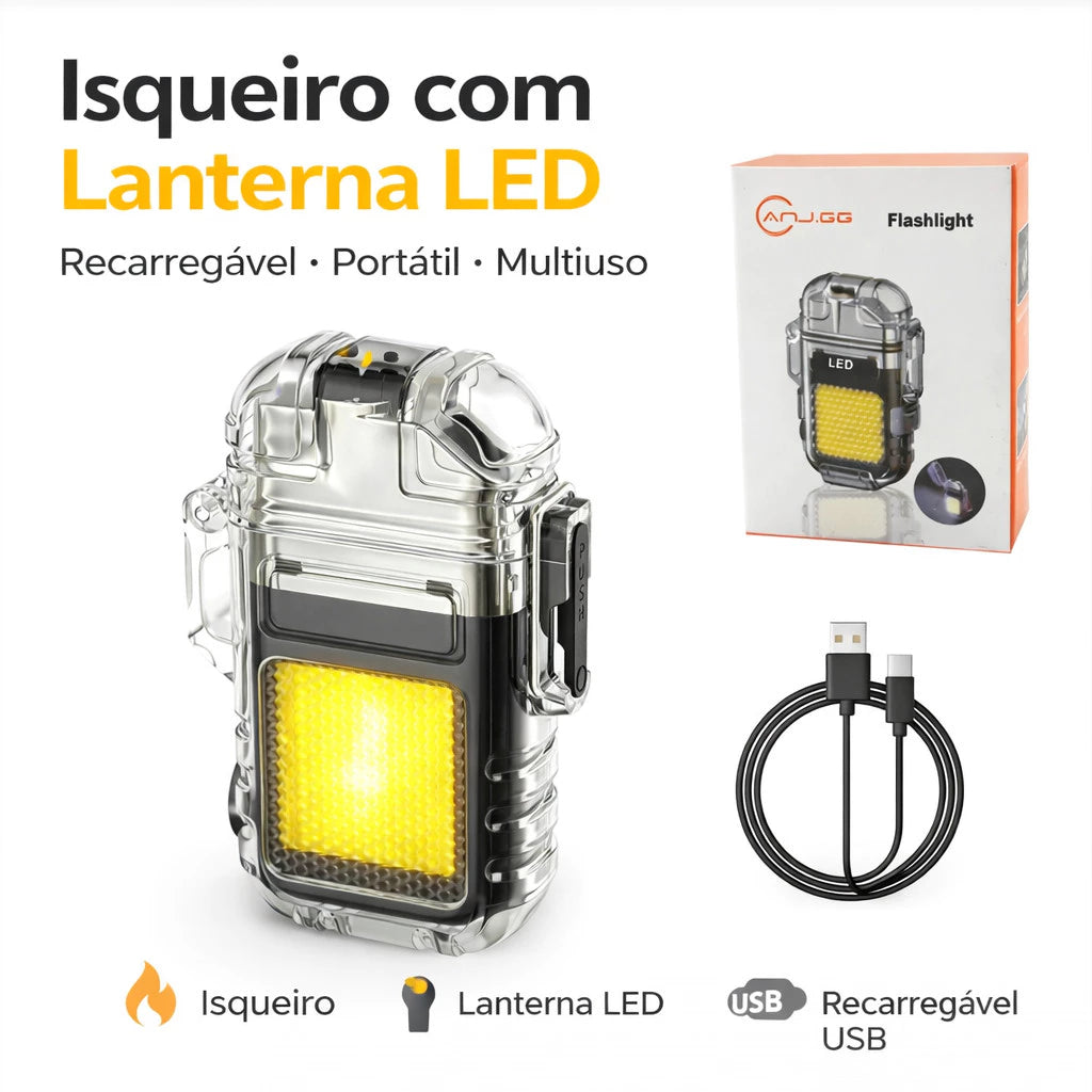 Isqueiro com Lanterna LED 
