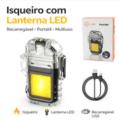 Isqueiro com Lanterna LED 