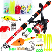 Kit Completo Sougayilang: Vara de Pesca Telescópica 1.8m + Carretel 3BB