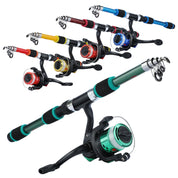 Kit Completo Sougayilang: Vara de Pesca Telescópica 1.8m + Carretel 3BB