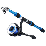 Kit Completo Sougayilang: Vara de Pesca Telescópica 1.8m + Carretel 3BB