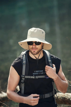 Chapéu de Pescador Aba Larga UV Impermeável Verão