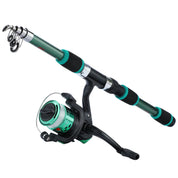 Kit Completo Sougayilang: Vara de Pesca Telescópica 1.8m + Carretel 3BB