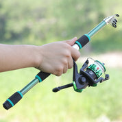 Kit Completo Sougayilang: Vara de Pesca Telescópica 1.8m + Carretel 3BB