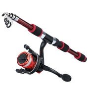 Kit Completo Sougayilang: Vara de Pesca Telescópica 1.8m + Carretel 3BB