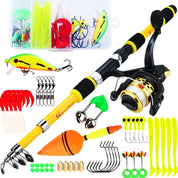 Kit Completo Sougayilang: Vara de Pesca Telescópica 1.8m + Carretel 3BB