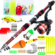 Kit Completo Sougayilang: Vara de Pesca Telescópica 1.8m + Carretel 3BB