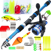 Kit Completo Sougayilang: Vara de Pesca Telescópica 1.8m + Carretel 3BB
