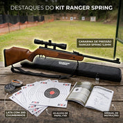 Carabina De Pressão FXR Artemis Ranger Spring 5.5mm Com Kit Personalizado