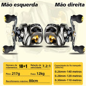 Carretilha De Pesca Marine Sports Pitching 6.2:1 Drag 10kg Alta Velocidade