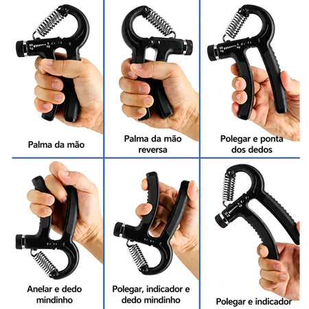 Hand Grip Ajustável 5 a 60kg com Contador para Mãos e Antebraços
