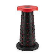 Banqueta retrátil portátil com base antiderrapante para uso outdoor.