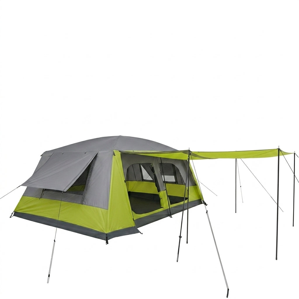 Barraca gigante 12 a 16 pessoas impermeável 5000mm para camping familiar.