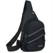 Bolsa pochete transversal masculina em nylon de alta resistência
