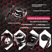 Carretilha Joyfox 7.2:1 18+1 Rolamentos Drag 10kg