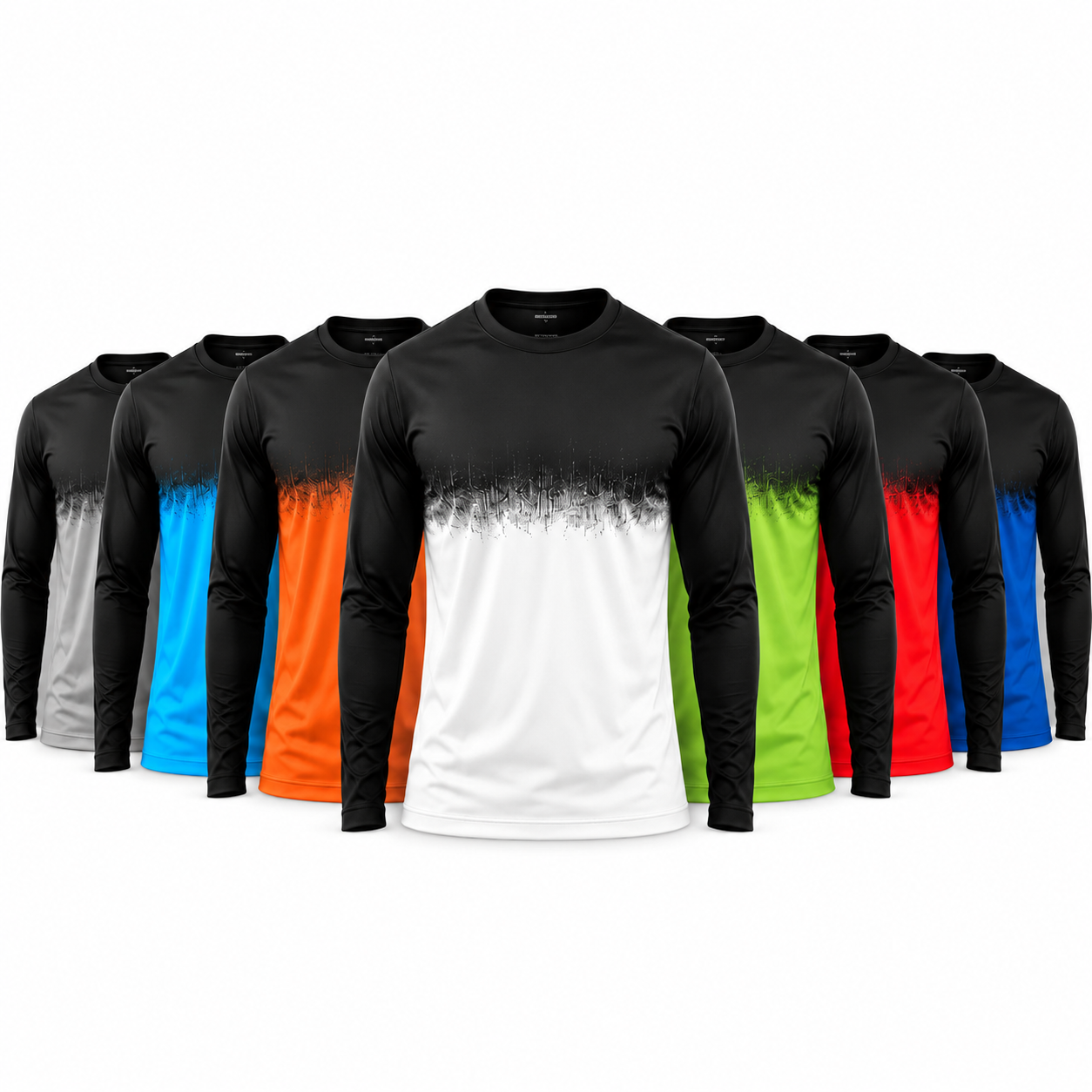 Kit 7 Camisas Dry Fit Manga Longa Masculina Treino Proteção UV