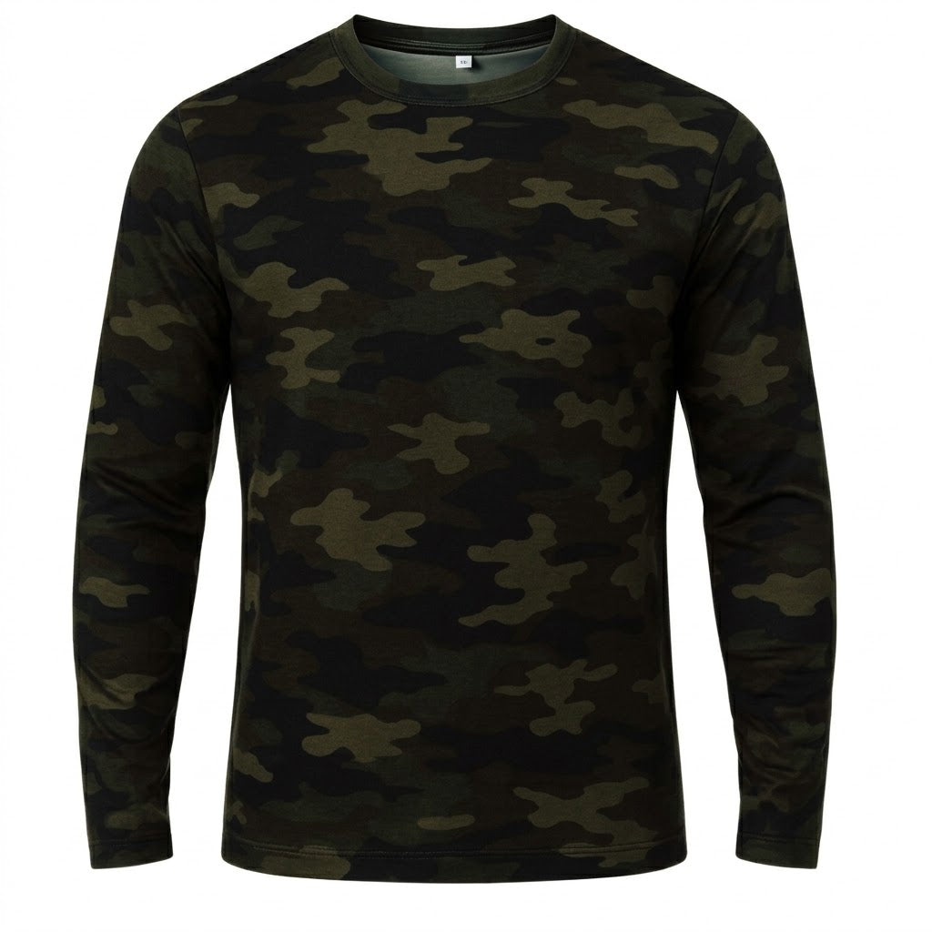 Camisa De Pesca UV Camuflada Manga Longa Proteção Solar Térmica Secagem Rápida