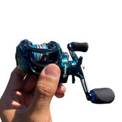 Carretilha Kingpesque Azure Anti-Cabeleira - Drag 10kg 7.2:1 + Óculos Polarizado Kingpesque Grátis