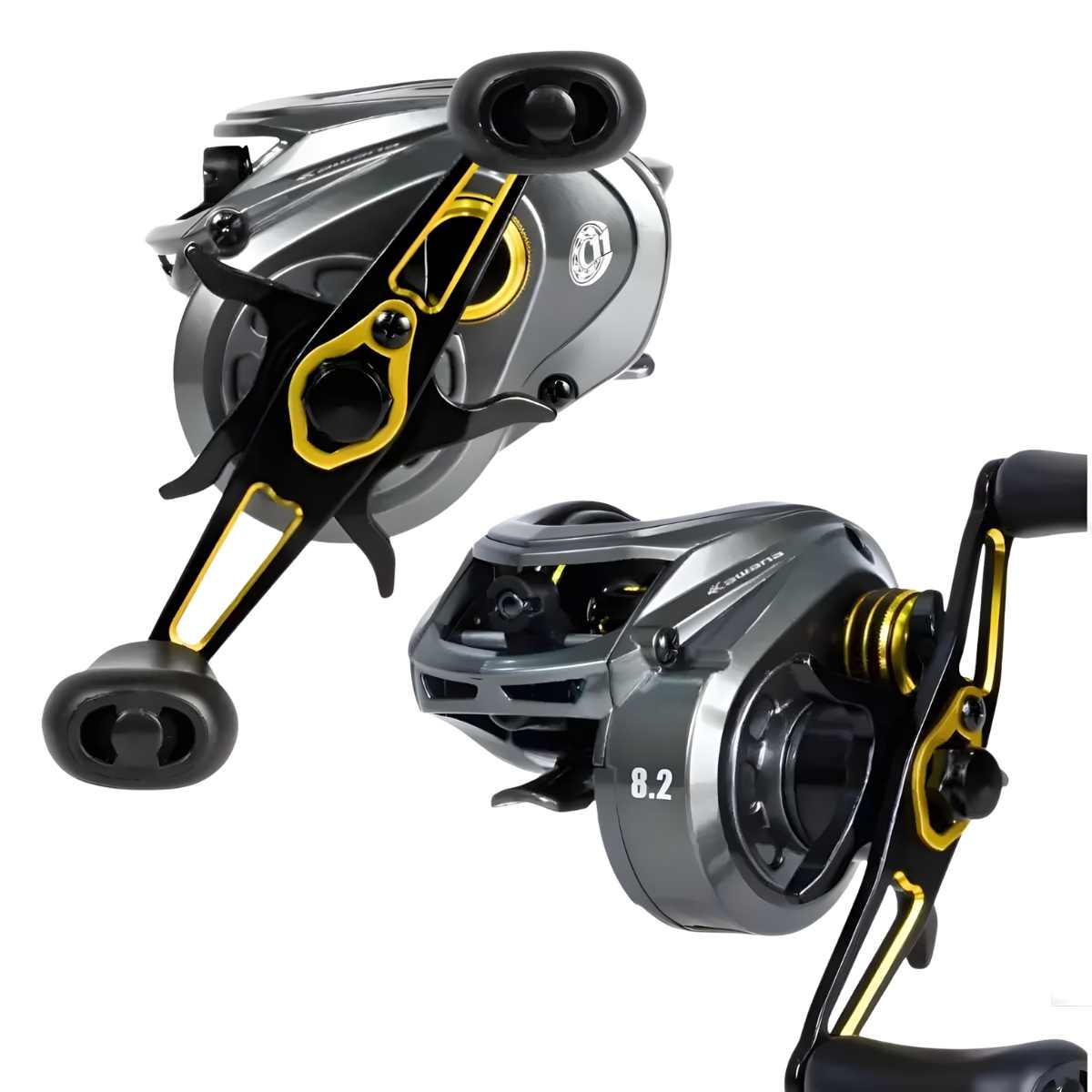 Carretilha Kawana Lite 8.2:1 ideal para pesca esportiva com iscas de superfície e meia-água.