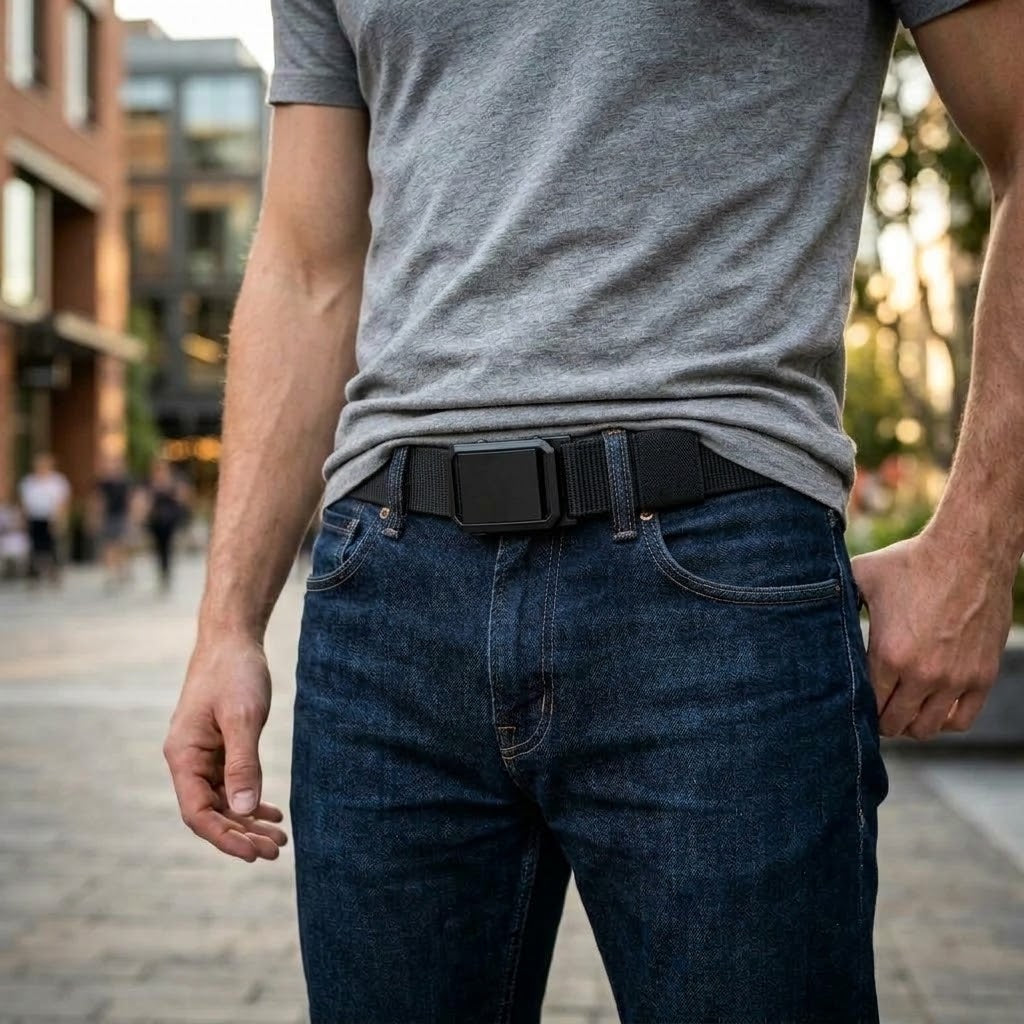 Kit 3 Cinto Tático Masculino Com Fivela Automática Em Nylon 115cm