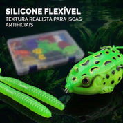 Kit De Pesca Com Iscas Artificiais Para Água Doce E Salgada