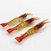 Isca de camarão artificial realista para pesca de Robalo, Tucunaré e Corvina em águas salgadas ou doces.