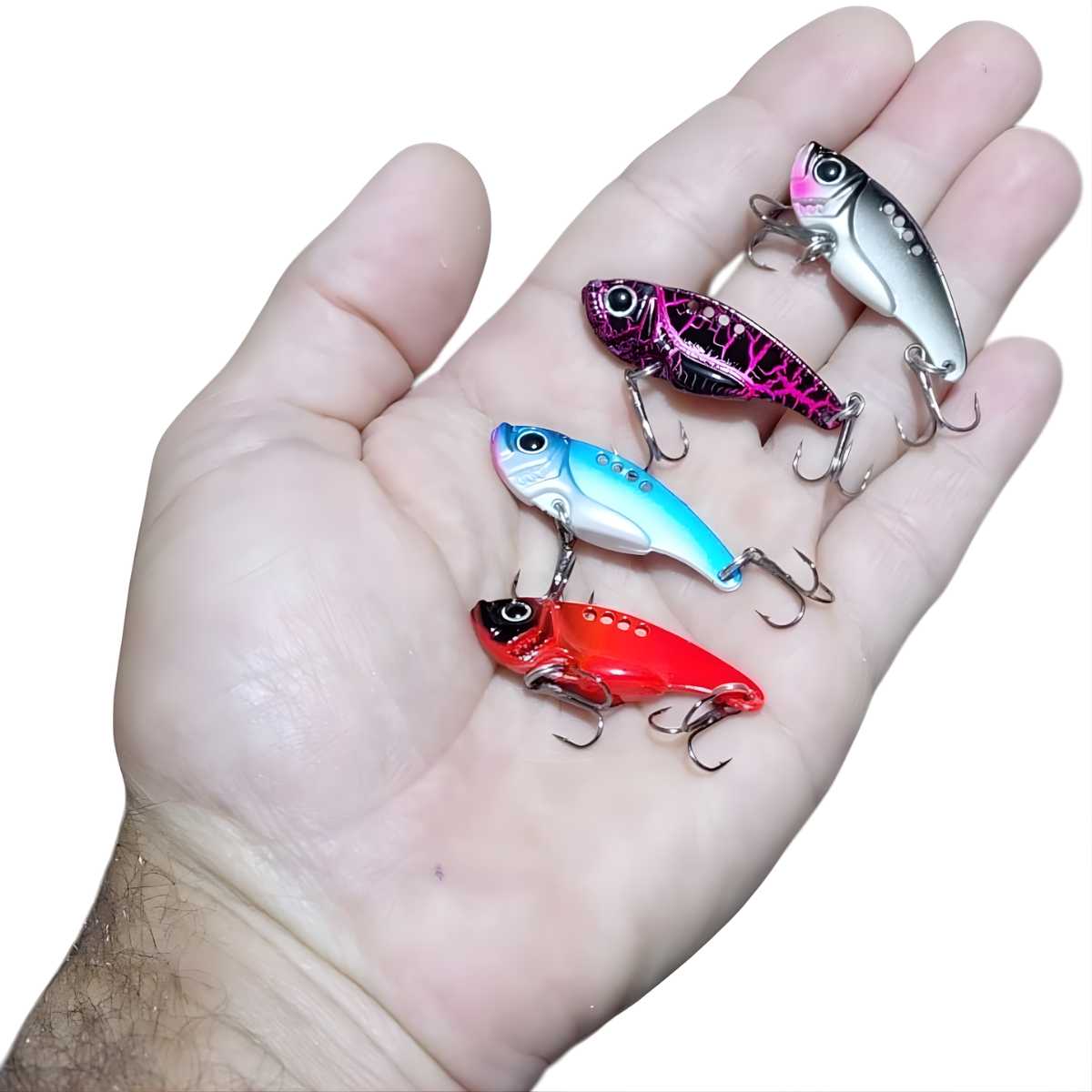 Isca vibratória Vibe Blade ideal para pesca de fundo e meia-água.