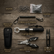 Kit com 100 anzóis de pesca em tamanhos variados para diferentes modalidades de pesca.