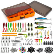 Kit Caixa De Pesca 137 Peças Com Iscas Artificiais Crankbaits Colheres e Acessórios