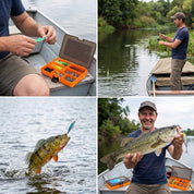 Kit Caixa De Pesca 137 Peças Com Iscas Artificiais Crankbaits Colheres e Acessórios