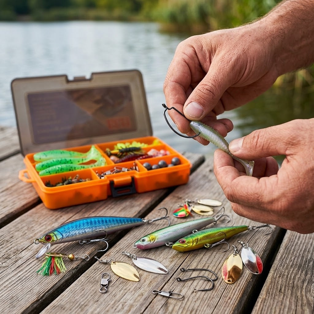 Kit Caixa De Pesca 137 Peças Com Iscas Artificiais Crankbaits Colheres e Acessórios