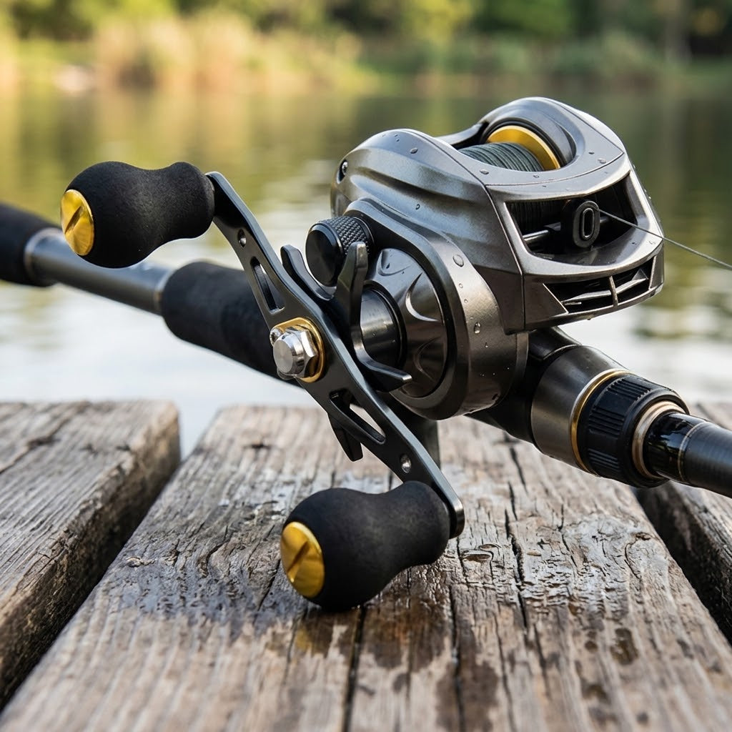 Carretilha De Pesca Marine Sports Pitching 6.2:1 Drag 10kg Alta Velocidade
