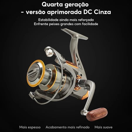 Carretel Molinete De Pesca DC 2000-7000 Pesca Pesada 10kg Drag 5.2:1