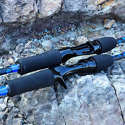 Vara de pesca profissional KingPesque em fibra de carbono sólido de alta resistência.