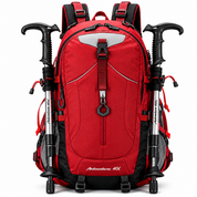 Mochila cargueira 40 litros impermeável com múltiplos compartimentos para trilhas, camping e viagens.