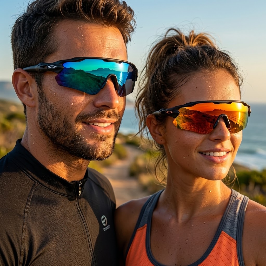 Kit 3 Óculos De Sol Polarizados Esportivos UV400 Para Ciclismo Corrida E Pesca