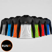 Kit 7 Camisas Dry Fit Manga Longa Masculina Treino Proteção UV