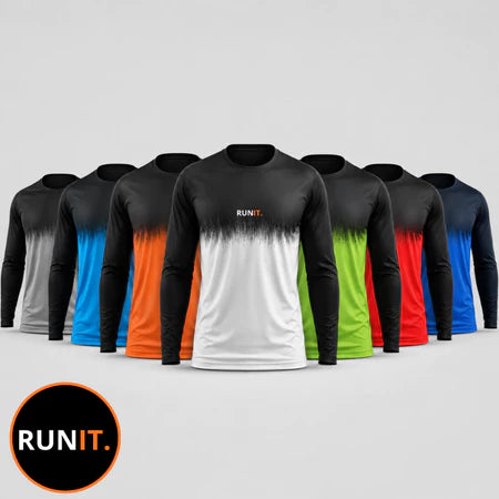 Kit 7 Camisas Dry Fit Manga Longa Masculina Treino Proteção UV