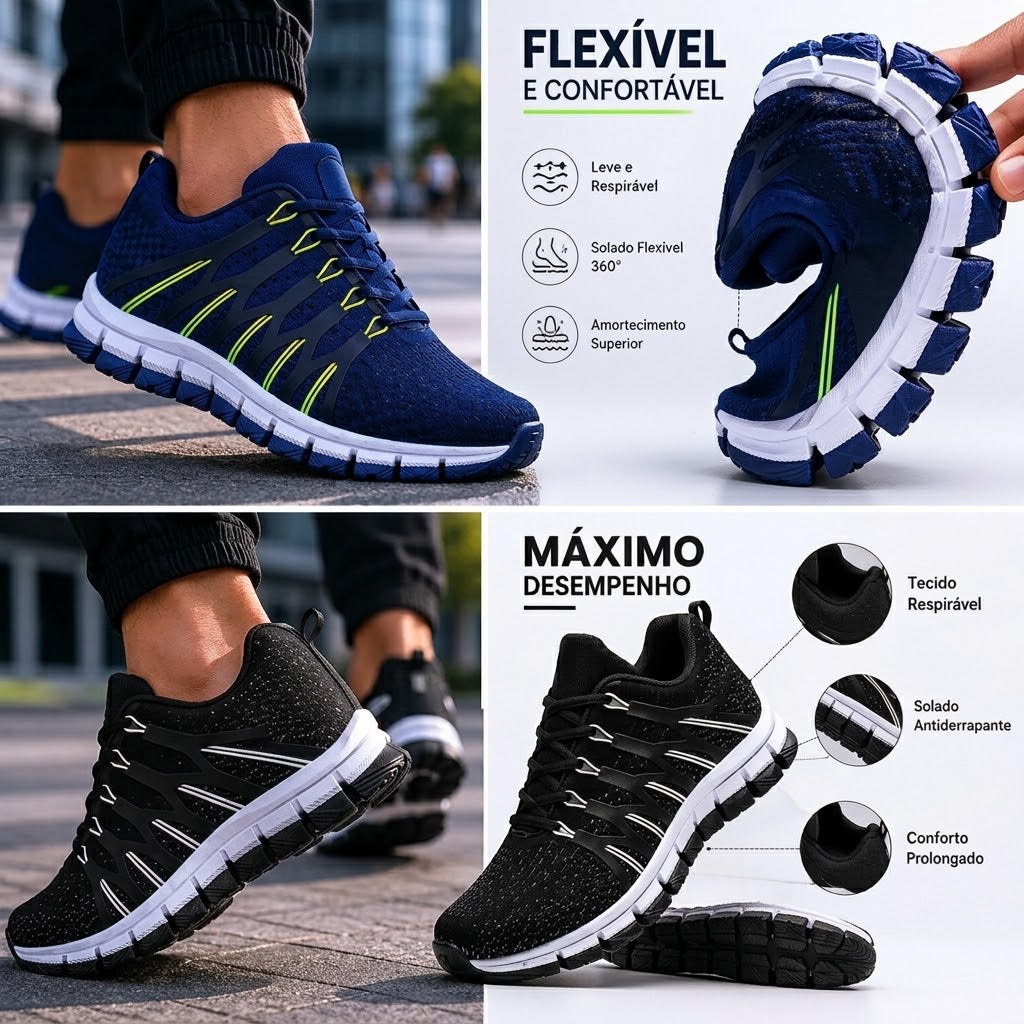 Tênis Masculino Performance Alta Qualidade – Corrida, Treino e Aventura