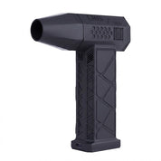 Soprador de ar turbo jet fan 130000 RPM sem fio portátil com fundo branco.