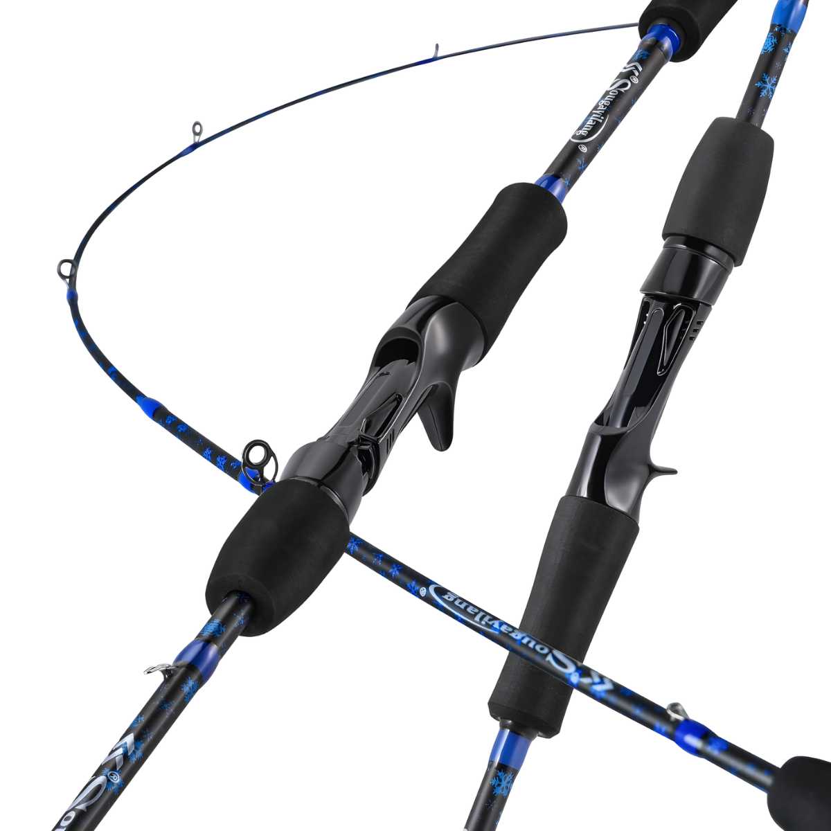 Vara de fibra de carbono sólido KingPesque para pescarias de alta performance e precisão.